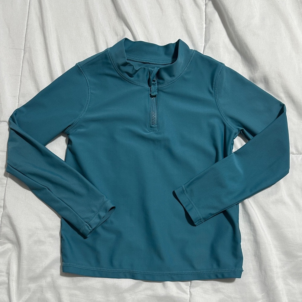 Teal Long Sleeve Rashguard 4T Excellent Condition Like New